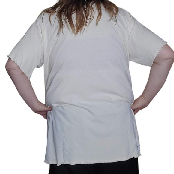 Vintage 90s Size 2X Anne Geddes 100% Cotton T Shirt Yellow Baby Daisies FLAWS - Picture 7 of 11